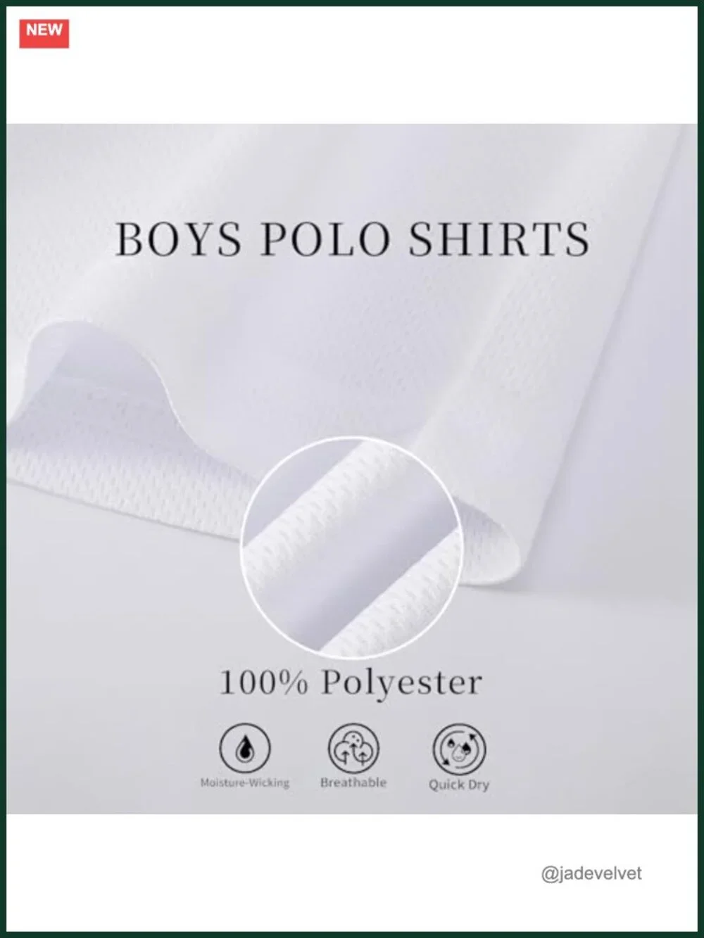 4pk Boys Quick Dry Short Sleeve Collared Golf Polo Shirts Youth School Uniform